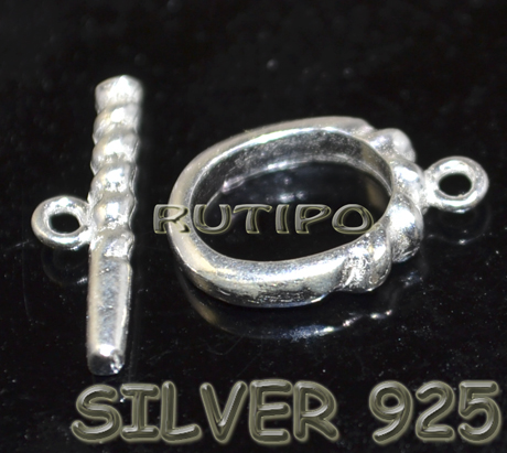 Тогл серебро925, 15*15мм, шт