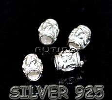 Sterling silver bead 5 * 4mm, pcs