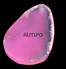 Agate slice Pendant, 51*34*5мmm, pcs