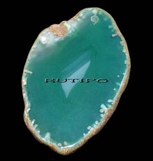 Agate slice Pendant, 50*33*5mm, piece