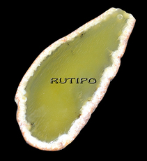 Chalcedony slice Pendant, 72*33*5mm, pcs