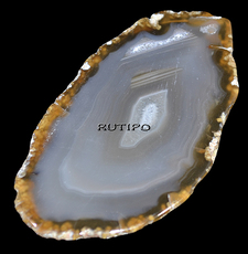 Agate Gemstone Pendant, 70*40*5mm, pcs