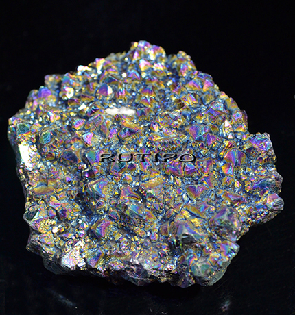 Друза кварца Rainbow Plated, 74*68*29мм, 174.19г