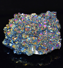 Друза кварца Rainbow Plated, 78*65*32мм, 182.7г