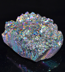 Друза кварца Rainbow Plated, 70*61*34мм, 157.52г