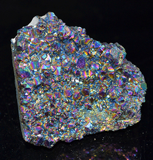 Друза кварцу Rainbow Plated, 51*50*22мм, 79.07г