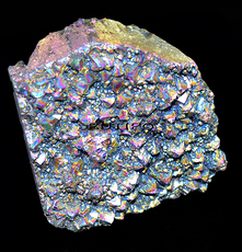 Друза кварца Rainbow Plated, 74*71*36мм, 312.5г