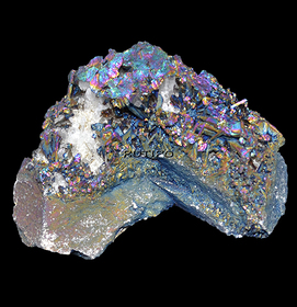 Друза кварца Rainbow Plated, 66*56*28мм, 72.28г