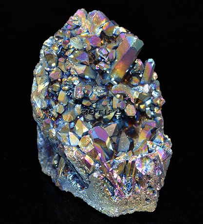 Друза кварца Rainbow Plated, 49*53*36мм, 95.47г