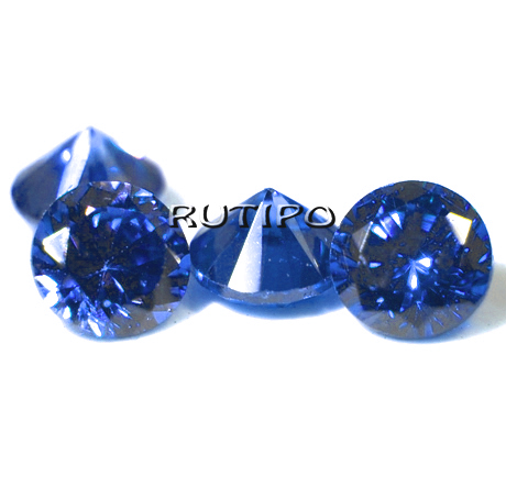 Кубічний Циркон, Dark Blue 1мм, шт