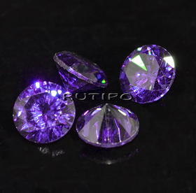 Кубический Циркон А, DarkViolet 5мм, шт