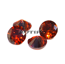 Кубический Циркон А, OrangeRed, 7мм, шт