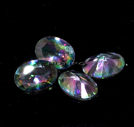 Кубический Циркон, Oval, Colorful 7*5мм, шт