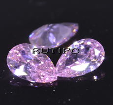 Кубический Циркон ААА, Pear, PearlPink 8*5мм, шт