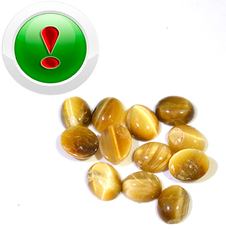Tiger eye Gold cabochon, 10 * 8mm, pcs
