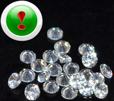 Кубический Циркон, Diamond, Clear 8мм, шт