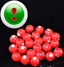 Бусина Pearlized OrangeRed 9мм, шт