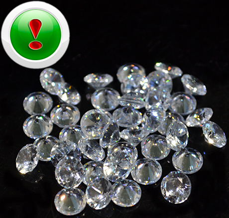 Кубический Цирконий, Diamond, Clear 7мм, шт