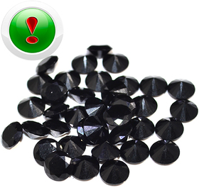 Кубический Циркон, Black 8мм, шт