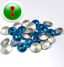 Риволи Aquamarine 12*6мм, шт