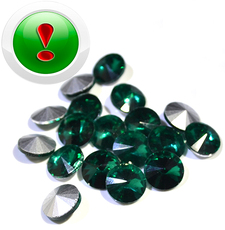 Rivoli DarkGreen, 10 * 5mm, pcs