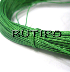 Вощеный шнур зеленый, 1мм, 1м