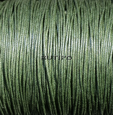 Вощений шнур Dark Olive Green, 1мм, 1м