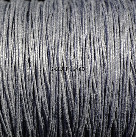 Вощеный шнур Gray, 1мм, 1м