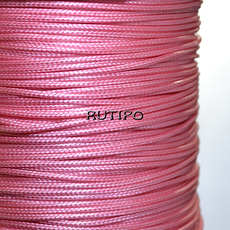 Корейський вощений шнур, Pink, 0.5мм, 1м