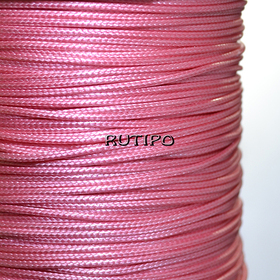Korean waxed cord, Pink, 0.5mm, 1m