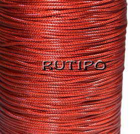 Korean waxed cord, dark red, 0.5mm, 1m