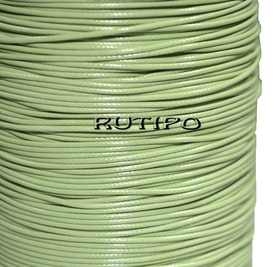 Korean waxed cord, light green, 0.5mm*1m