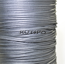 Korean waxed cord, silver-gray, 0.5mm, 1m