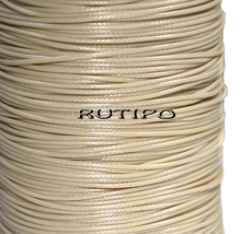 Korean waxed cord, light beige, 0.8mm*1m