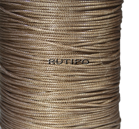 Korean waxed cord, light brown -2, 0.8mm*1m