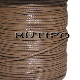 Korean waxed cord, milk chocolate, 0.8mm*1m