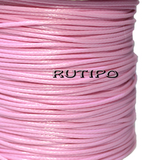 Корейский вощеный шнур, Pearl Pink, 1мм, 1м