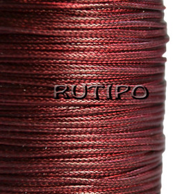 Korean waxed cord, dark cherry, 1mm * 1m