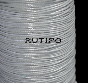 Korean waxed cord, light gray, 1mm * 1m