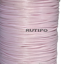 Korean waxed cord, light pink, 1mm * 1m