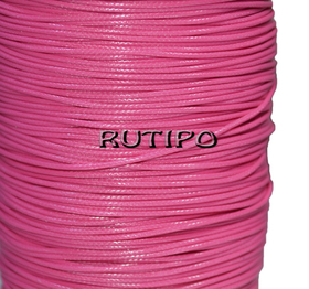 Korean rose-raspberry waxed cord, 1mm * 1m