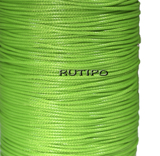 Korean waxed cord, light green, 1mm * 1m