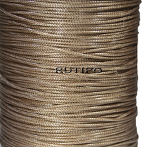 Korean waxed cord, light brown, 1mm * 1m
