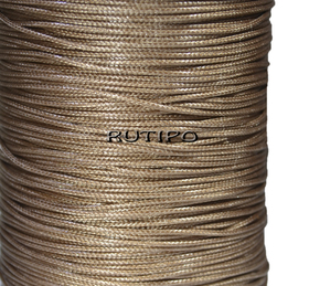 Korean waxed cord, light brown, 1mm * 1m