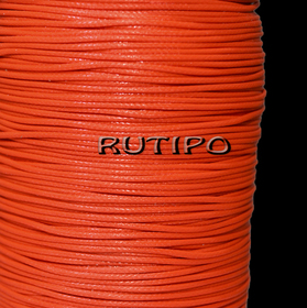 Korean waxed cord, orange, 1.5mm*1m