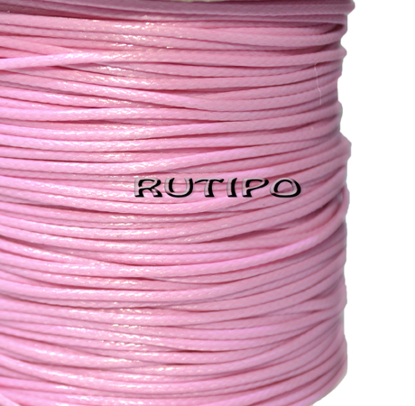 Корейский вощеный шнур, Pearl Pink, 1.5мм, 1м