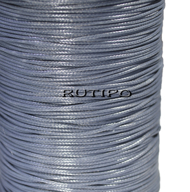 Korean waxed cord, dark gray, 1.5mm, 1m