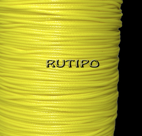 Korean waxed cord, yellow, 1mm * 1m