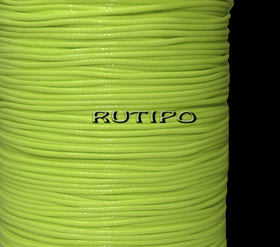 Korean waxed cord, bright green, 1mm * 1m