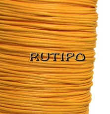 Korean waxed cord, yellow-orange, 2mm*1m